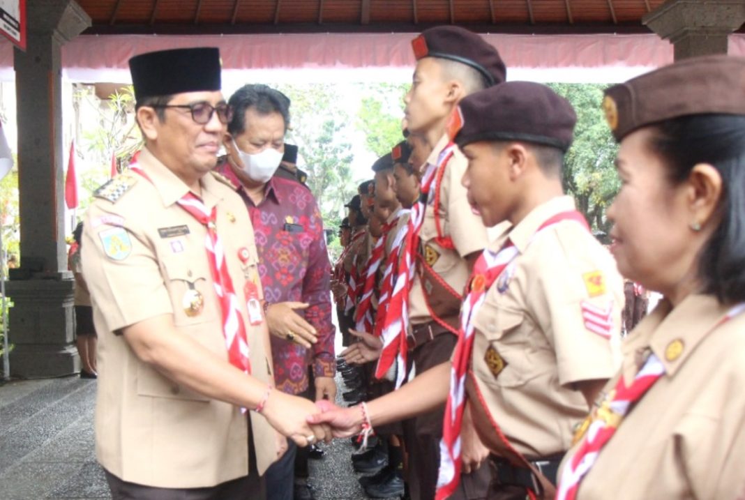 Bupati Tabanan Lepas 16 Penggalang Pramuka ke Jamnas XI Cibubur