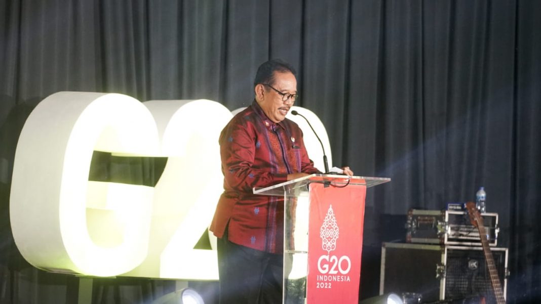 Wagub Bali Paparkan Kearifan Lokal Bali dalam Membangun Pertaniann kepada Para Menteri Pertanian Anggota G-20
