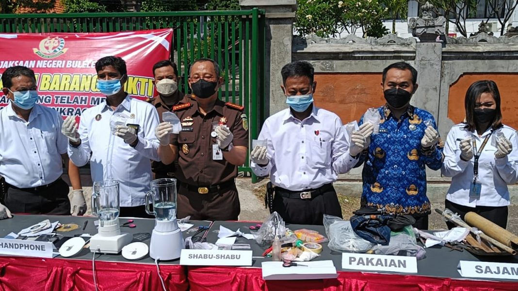 Kejari Buleleng Musnahkan Barang Bukti, Terbanyak Narkotika Jenis Sabu