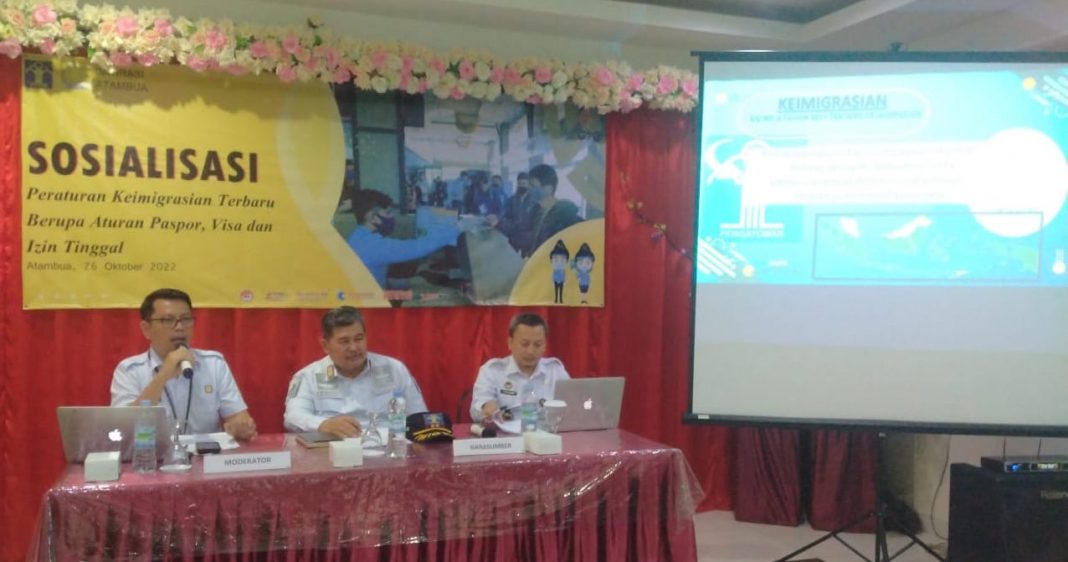 Imigrasi Atambua Di Batas RI-RDTL Sosialisasi Peraturan Keimigrasian Tentang Paspor, Visa Dan Izin Tinggal