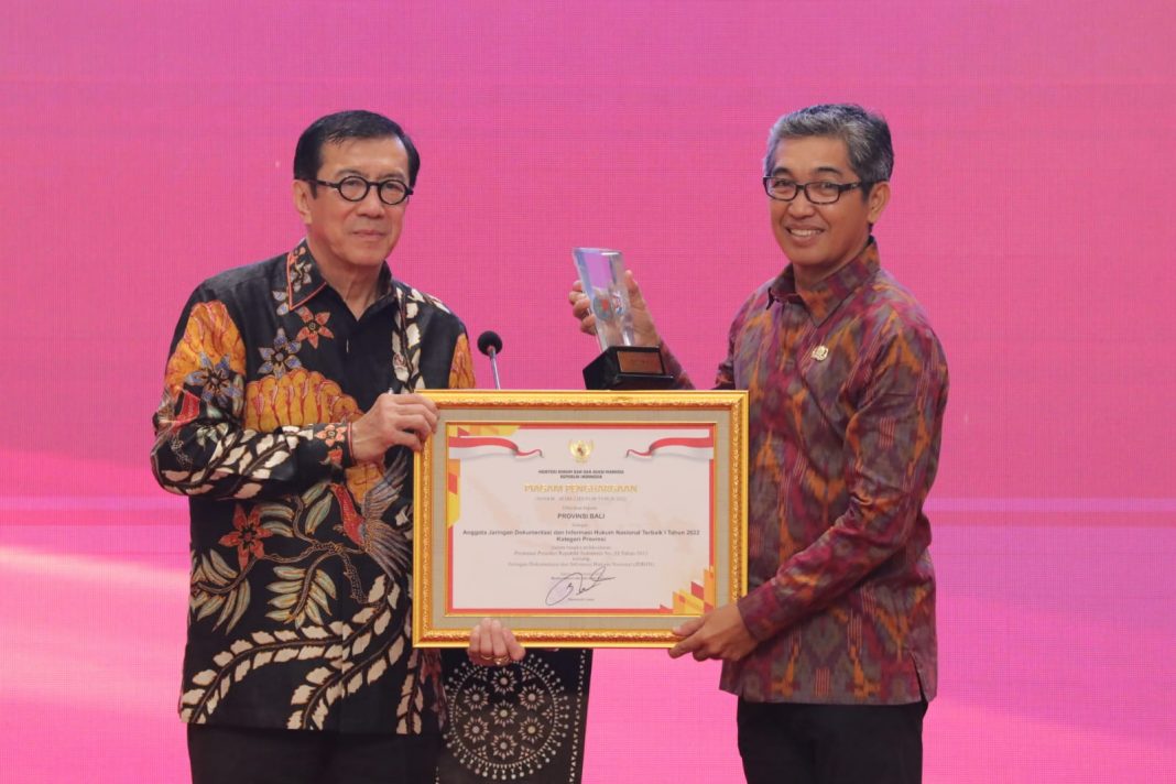 Bali Raih Peringkat Pertama Pengelolaan JDIH Tingkat Nasional