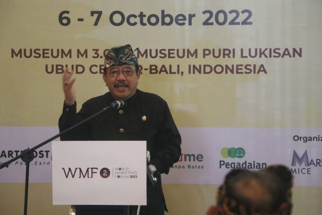 Hadiri Acara World Marketing Forum, Wagub Bali Jabarkan Upaya Bangkitkan Perekonomian Bali