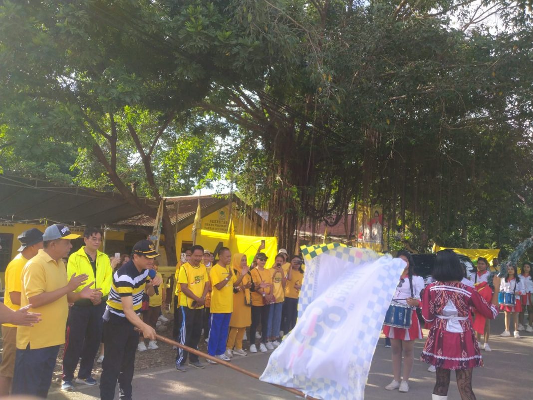 Bupati Belu Buka Jalan Sehat Peringati HUT Golkar Ke-58, Epy Nahak : Partai Telah Banyak Melahirkan Pemimpin Hebat