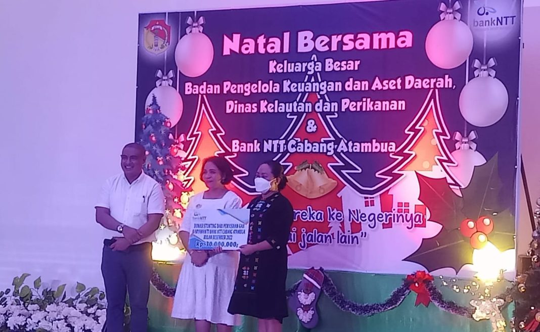 Syukuran Nataru 2023, Karyawan Bank NTT Atambua Sisihkan Gaji Hingga 30 Juta Rupiah Untuk Penanganan Stunting