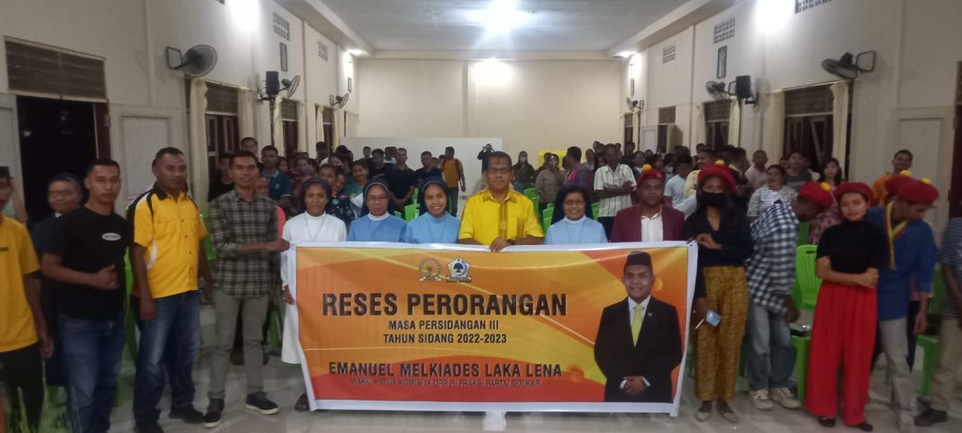 Bersama Pemuda-Pemudi di Batas RI-RDTL, Melki Laka Lena Minta Kawal 4 Pilar Kebangsaan Indonesia