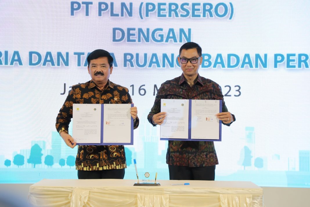 Berkontribusi Menerangi Bangsa, Kementerian ATR/BPN Bersama PT PLN Lanjutkan Kerja Sama
