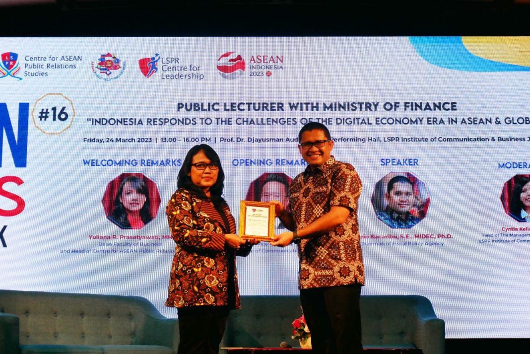 LSPR Institute Bersama Kementerian Keuangan RI Menggelar Kuliah Umum Dengan Tema “Indonesia Menjawab Tantangan Era Digital Economy di ASEAN & Global”