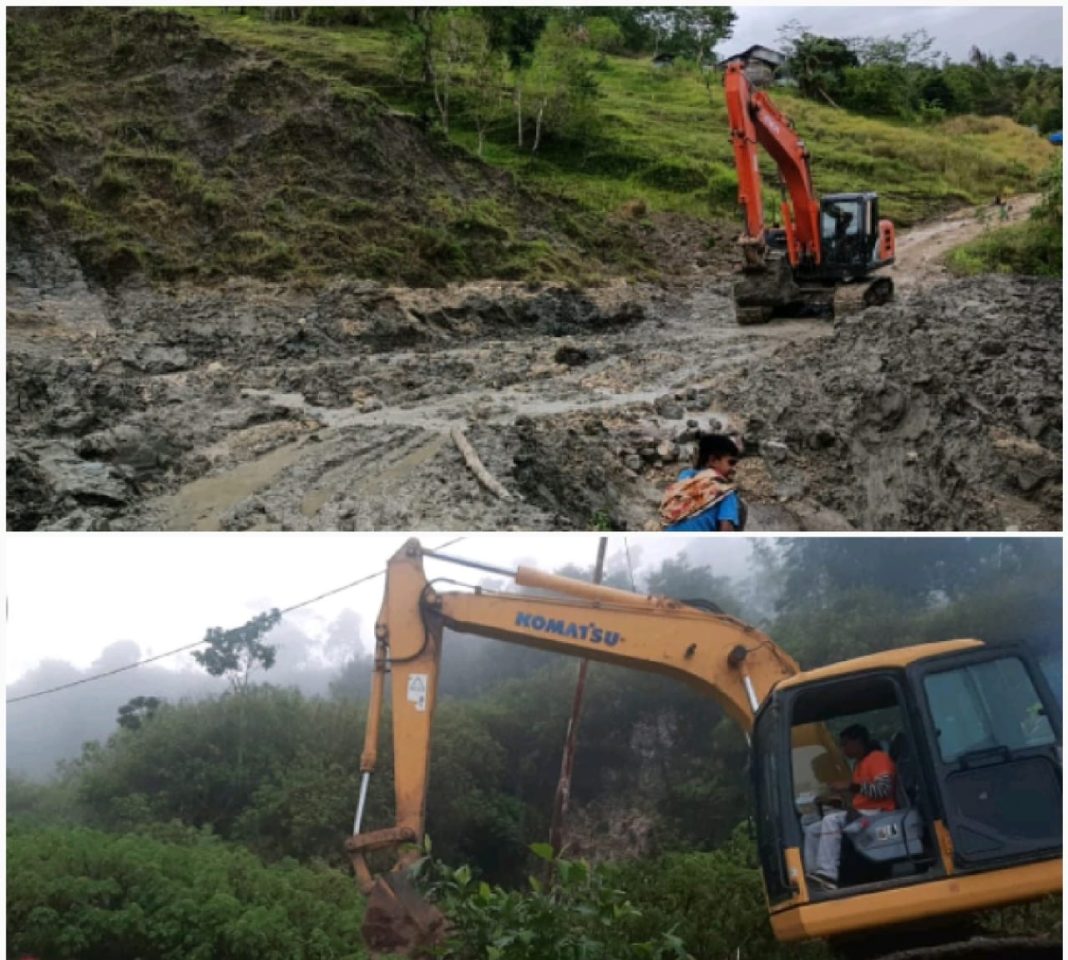 Dinas PUPR Belu Turunkan 2 Excavator Buka Akses Jalan ke Lokasi Bencana di Lamaknen dan Lamaknen Selatan