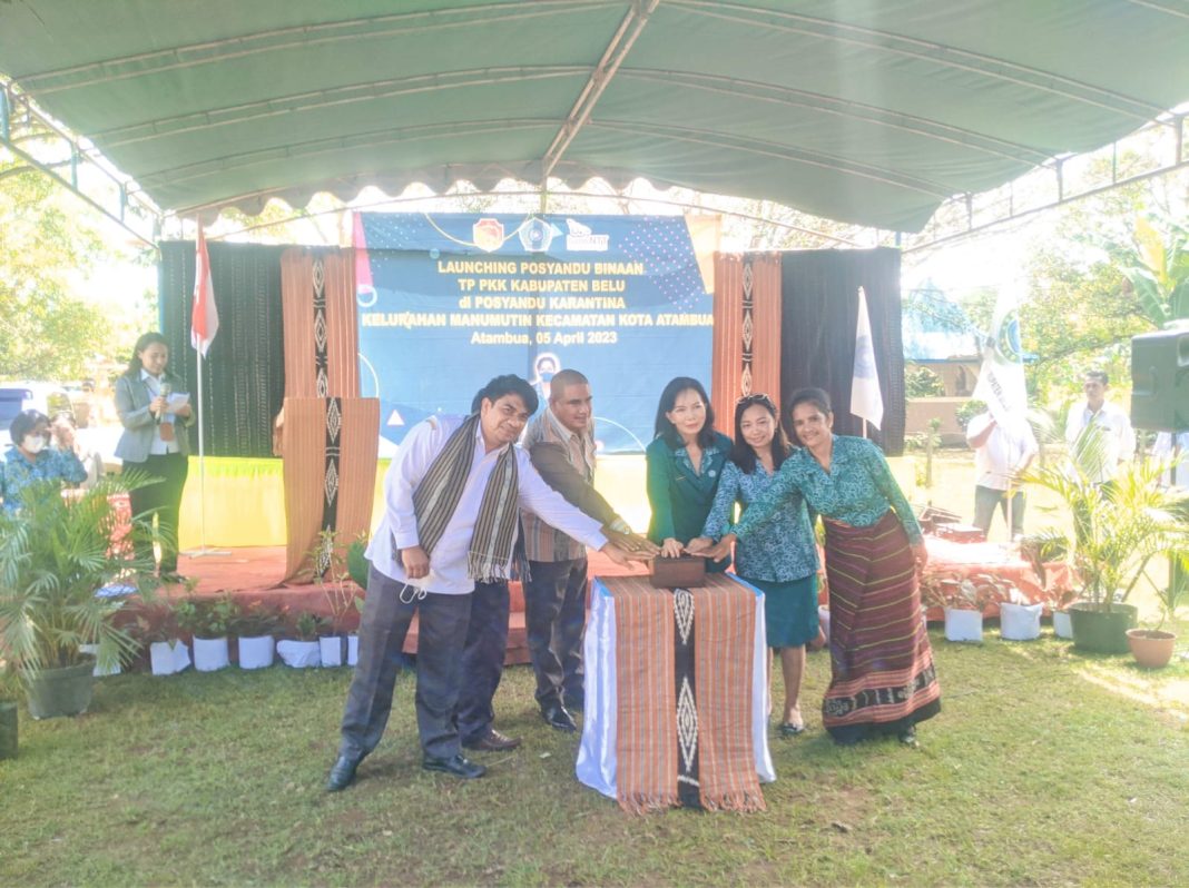 Launching Posyandu Karantina Binaan TP PKK Kabupaten Belu, Freny Taolin Target Turunkan Angka Stunting