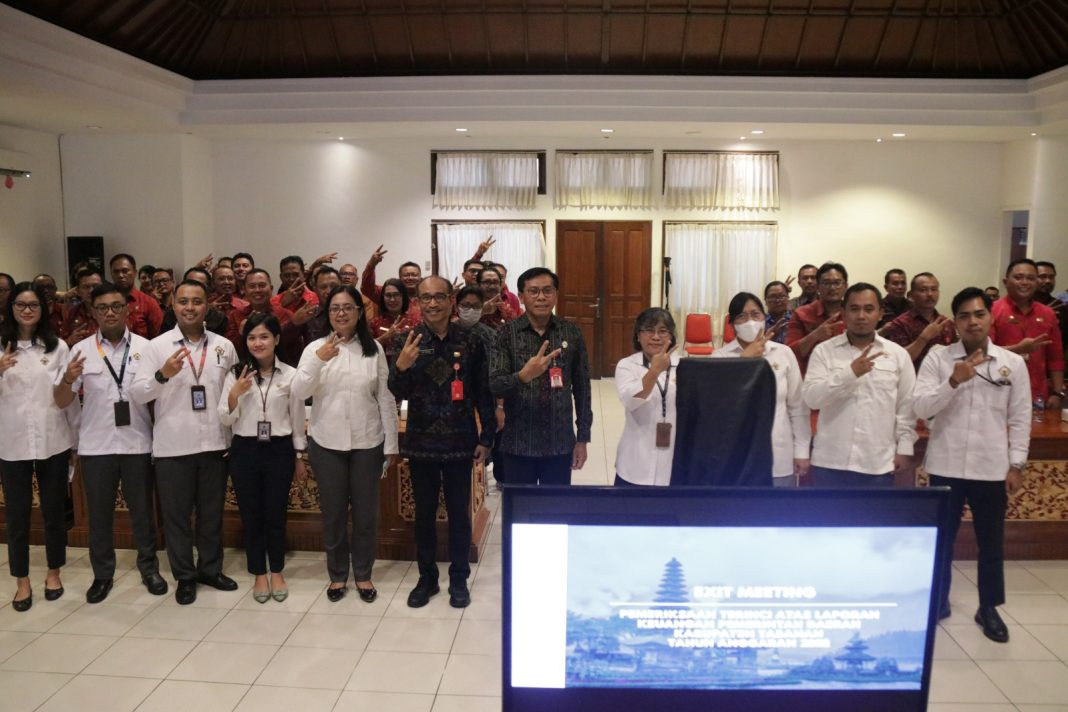 Pemkab Tabanan Exit Meeting Bersama BPK – RI Terkait Laporan Keuangan Tahun Anggaran 2022