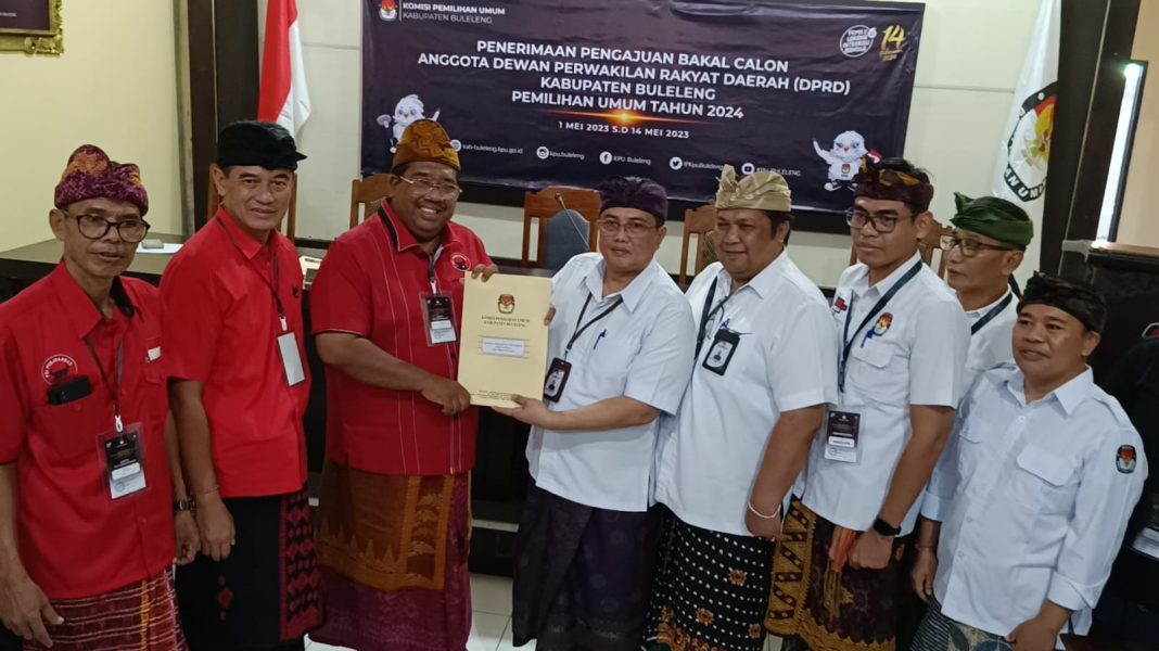 DPC PDI Perjuangan Buleleng Daftarkan 45 Bacaleg, Targetkan 25 Kursi