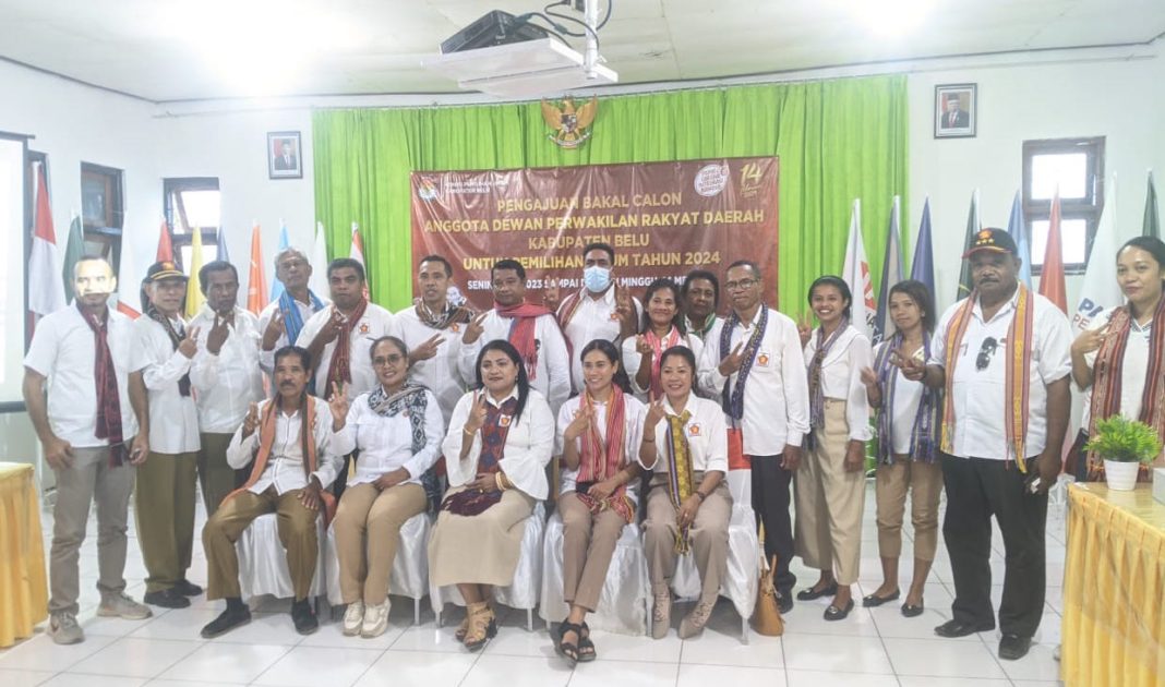 Daftar Ke KPU, Gerindra Belu Targetkan 5 Kursi DPRD