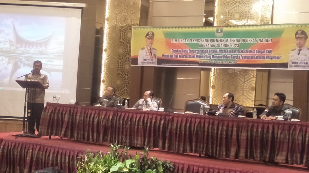 DPMD Sumbar Terus Galakkan Bimtek Ciptakan Entrepreneur Milenial