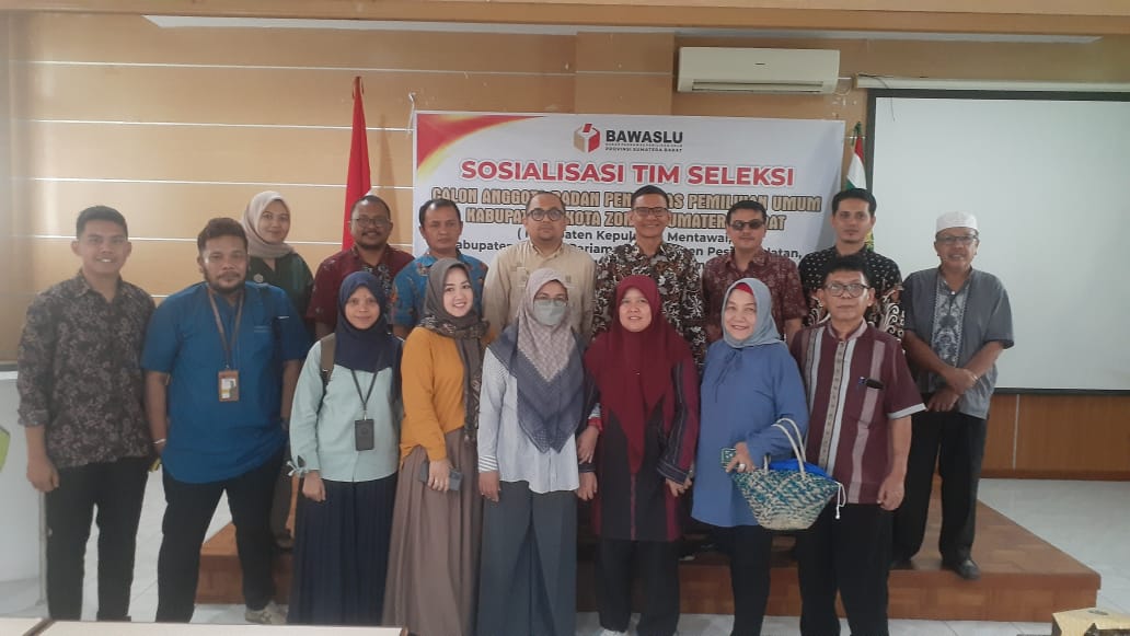 Seleksi Calon Anggota Bawaslu Zona I Sumbar Dimulai 29 Mei 2023