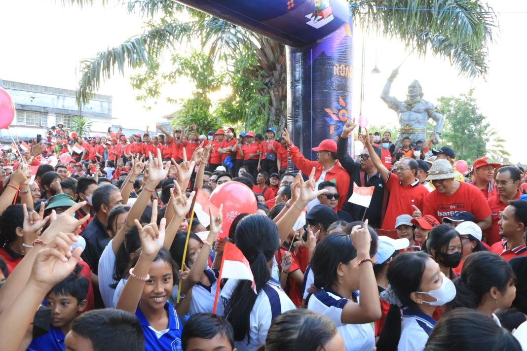 Gubernur Koster Disambut Lautan Masyarakat Tabanan