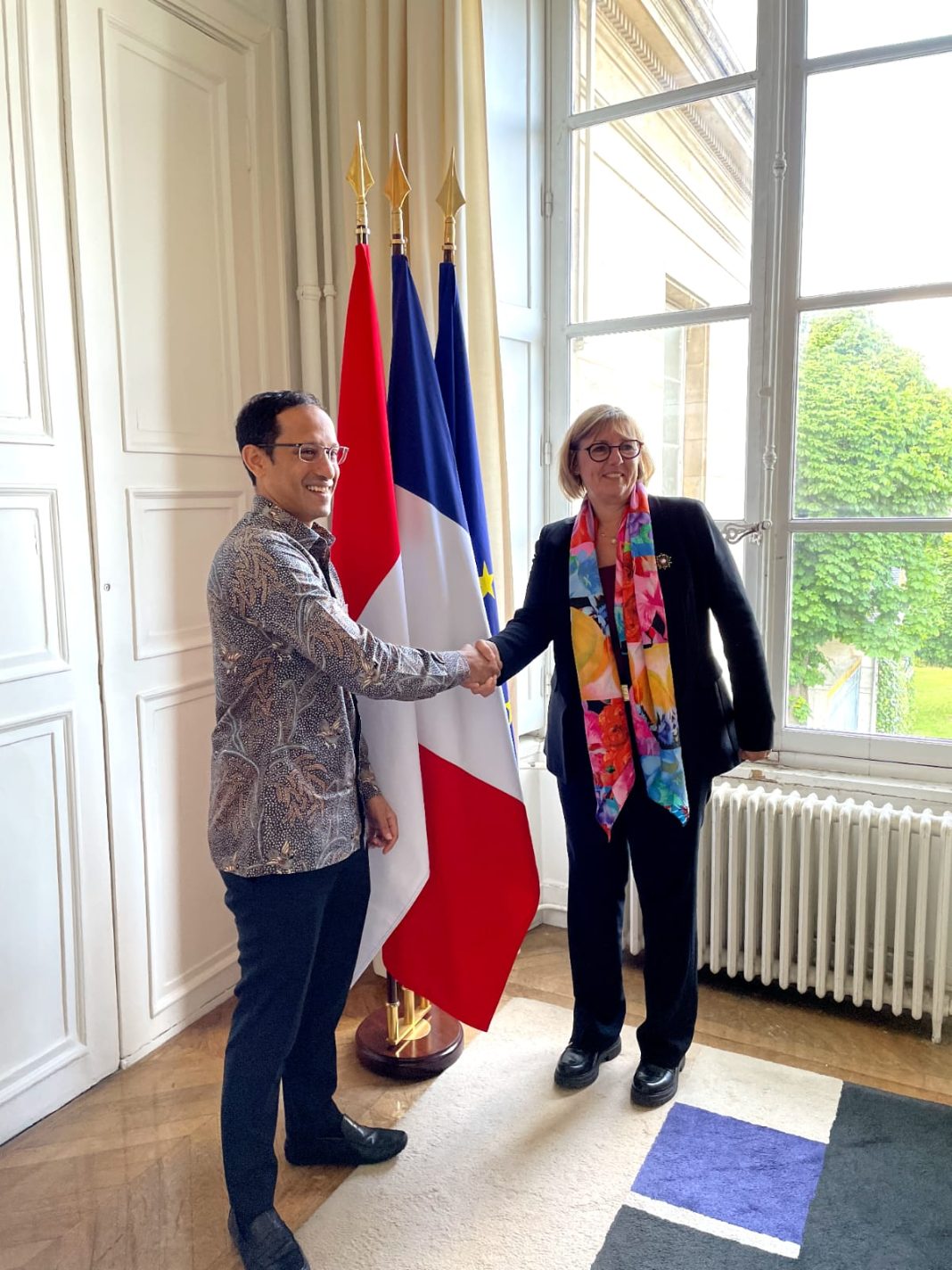 Menteri Nadiem Dulang Dukungan Menteri dan Senat Prancis untuk Perbanyak Kerja Sama