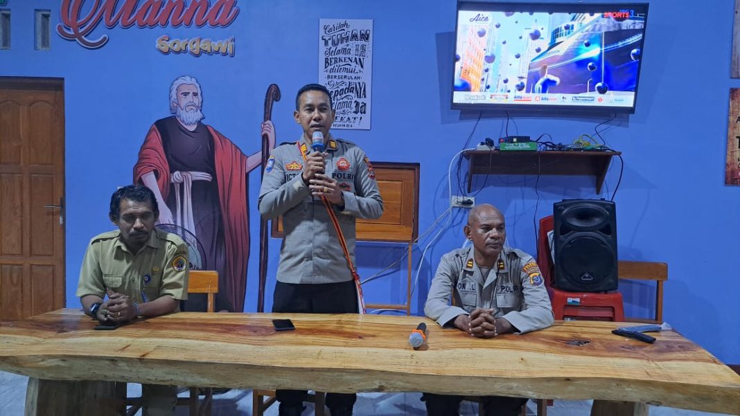 Perangi Kejahatan TPPO, Polres Kupang Gelar Sosialisasi Sambil Nobar Timnas vs Argentina
