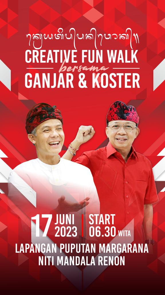 Creative Fun Walk bersama Ganjar dan Koster