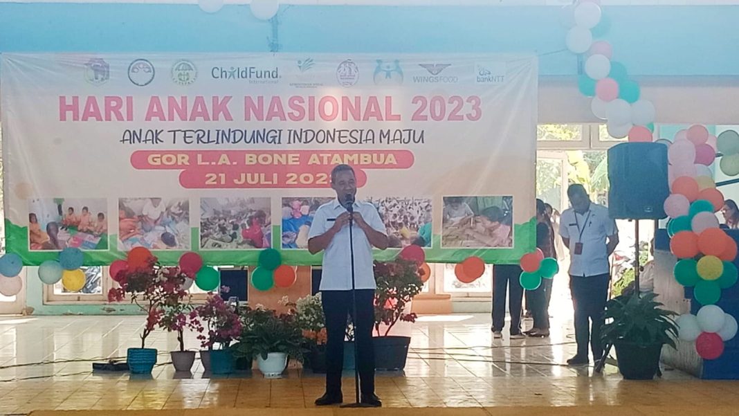 Peringati Hari Anak Nasional, Sekda Jap Minta Orang Tua di Belu Wajib Berikan Hak Anak. Ini Tujuannya!