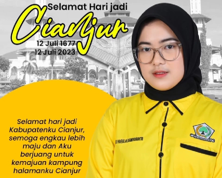 Putri Nabila Ucapkan Selamat Hari Jadi Kabupaten Cianjur ke 346 dan Tetap Jadi Gerbang Marhamah