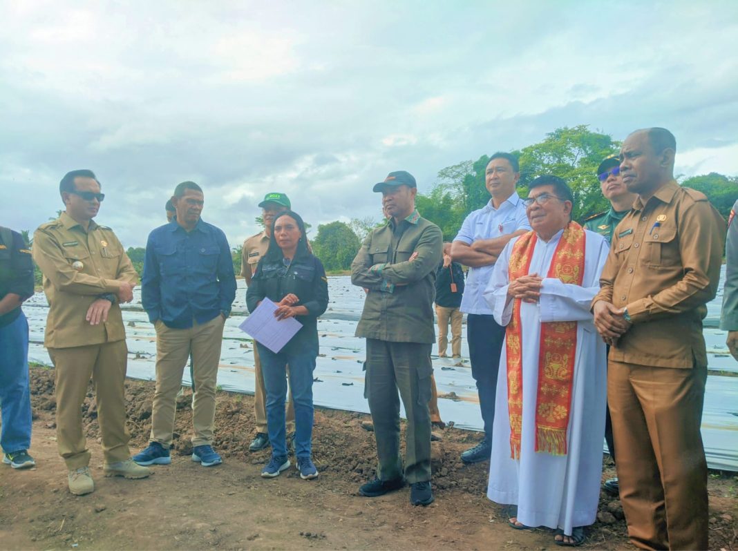 Kunjungi Kebun Percontohan Buatan Pemkab Belu, Gubernur VBL Apresiasi dan Segera Hibahkan Tanahnya
