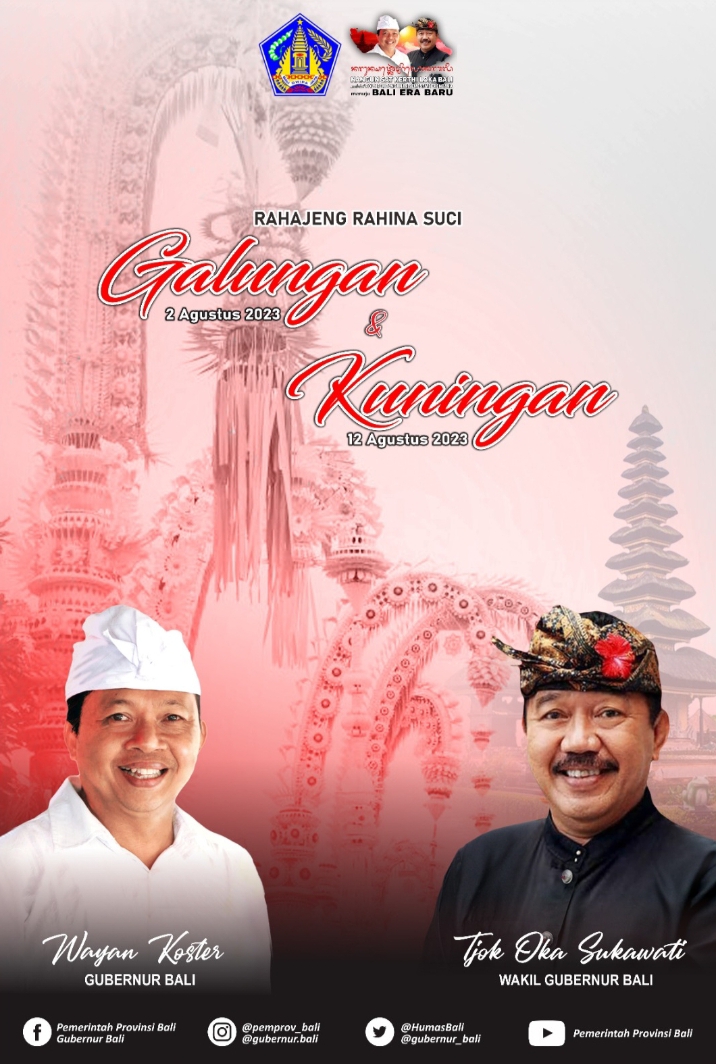 Pemerintah Provinsi Bali Mengucapkan Selamat Galungan & Kuningan 2023