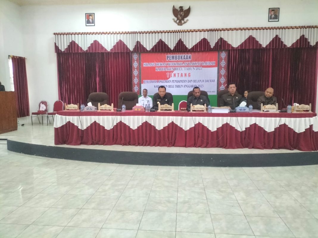 Pembukaan Sidang Perubahan APBD 2023, Bupati Belu Harapkan Hal Ini!