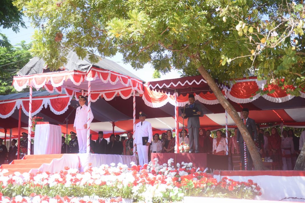 HUT Ke-78 Kemerdekaan RI, Bupati Agus Taolin Sampaikan Kemajuan Pertanian Hingga Berhasil Diekspor ke Luar Negeri