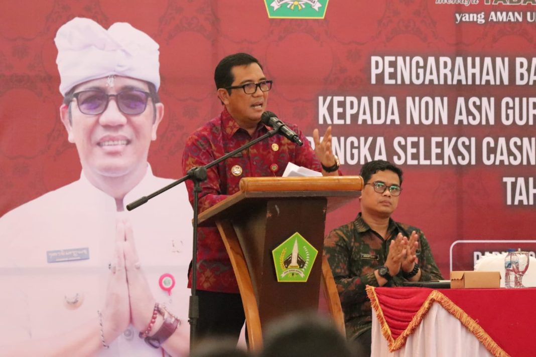 Bupati Sanjaya Tegaskan Rekrutmen Calon ASN di Tabanan Bebas Dari Oknum-Oknum Nakal