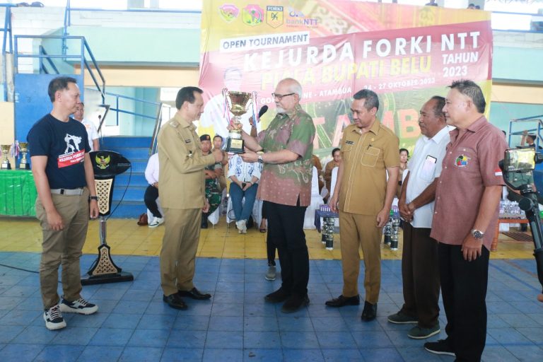 Ratusan Atlet Asal NTT dan Negara Timor Leste Bersaing Dalam Kejurda Forki NTT Piala Bupati Belu 2023