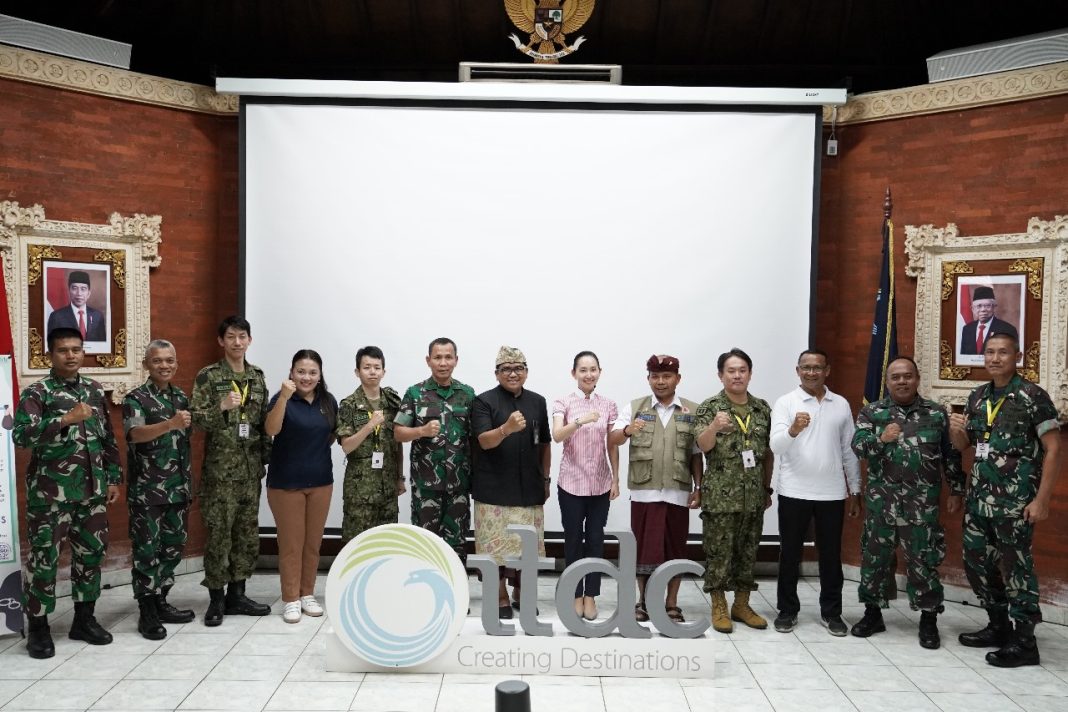 Tertarik Hari Simulasi Bencana, Delegasi Pertahanan Jepang Simak Paparan Kesiapsiagaan Bencana Dari Kalaksa BPBD Bali