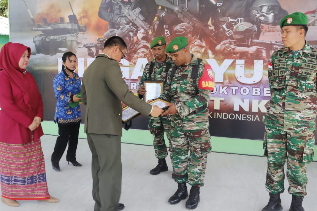 Bantu Rakyat di Bidang Pertanian dan Ketahanan Pangan, 3 Prajurit di Belu Batas Negara RI-RDTL Terima Penghargaan
