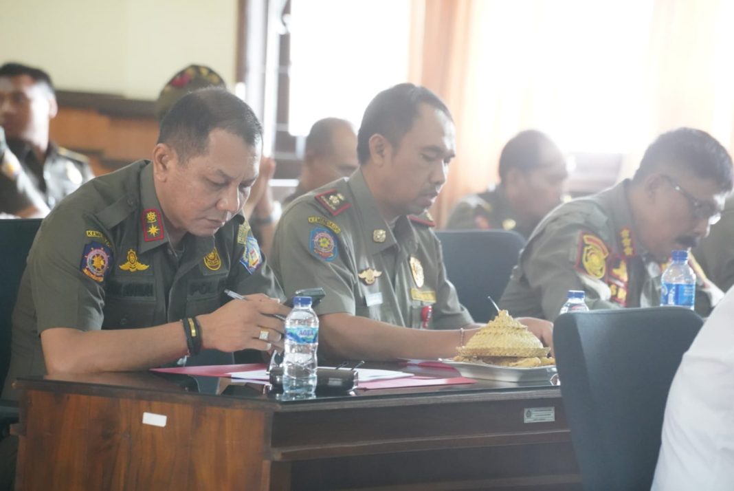 Satpol PP Provinsi Bali Gelar Rapat Usulan Penerimaan Penghargaan Karya Bhakti Tahun 2024
