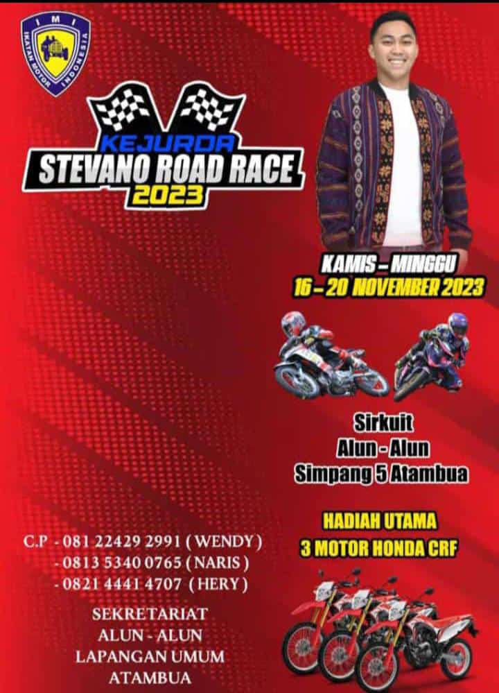 Polres Belu Cabut Izin Turnamen Sepakbola Gegara Dekati Pemilu, Caleg DPR RI PDIP Akan Gelar Stevano Road Race 2023 di Simpang Lima Atambua