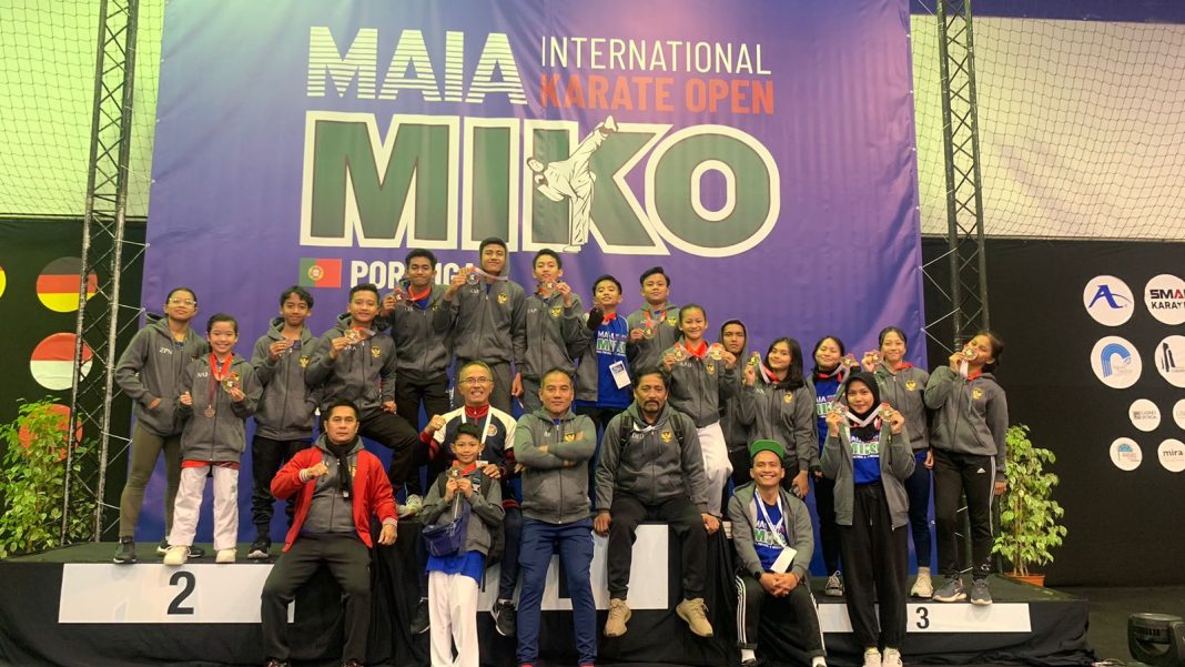 Pelajar Indonesia Raih Juara Umum Ajang Karate Internasional di Portugal