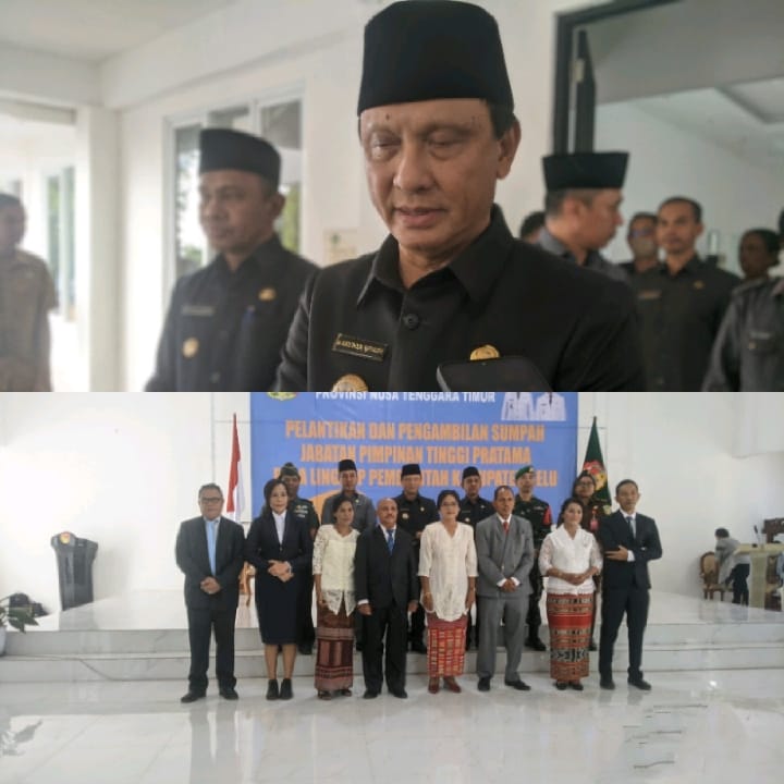 Lantik 4 Pejabat Jadi Eselon II, Bupati Agustinus Taolin Minta Segera Kerja dan Beri Pelayanan Terbaik Bagi Masyarakat