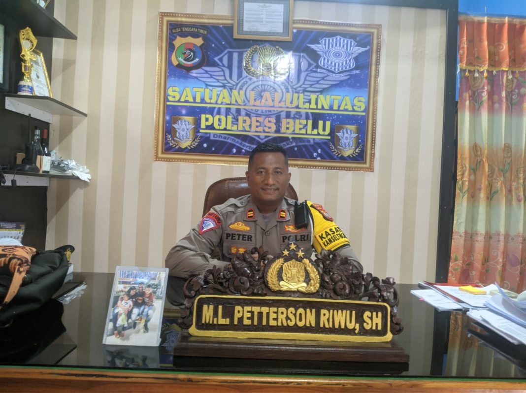 Hingga November 2023 Angka Lakalantas di Polres Belu Naik Turun, Kasat IPTU Petter Riwu Himbau 9 Hal Ini!