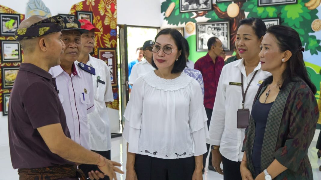 Kunjungi Telajakan di Desa Blangsinga Gianyar, Pj. Ketua TP PKK Provinsi Bali Apresiasi Peran Swasta Bersinergi Percantik Desa