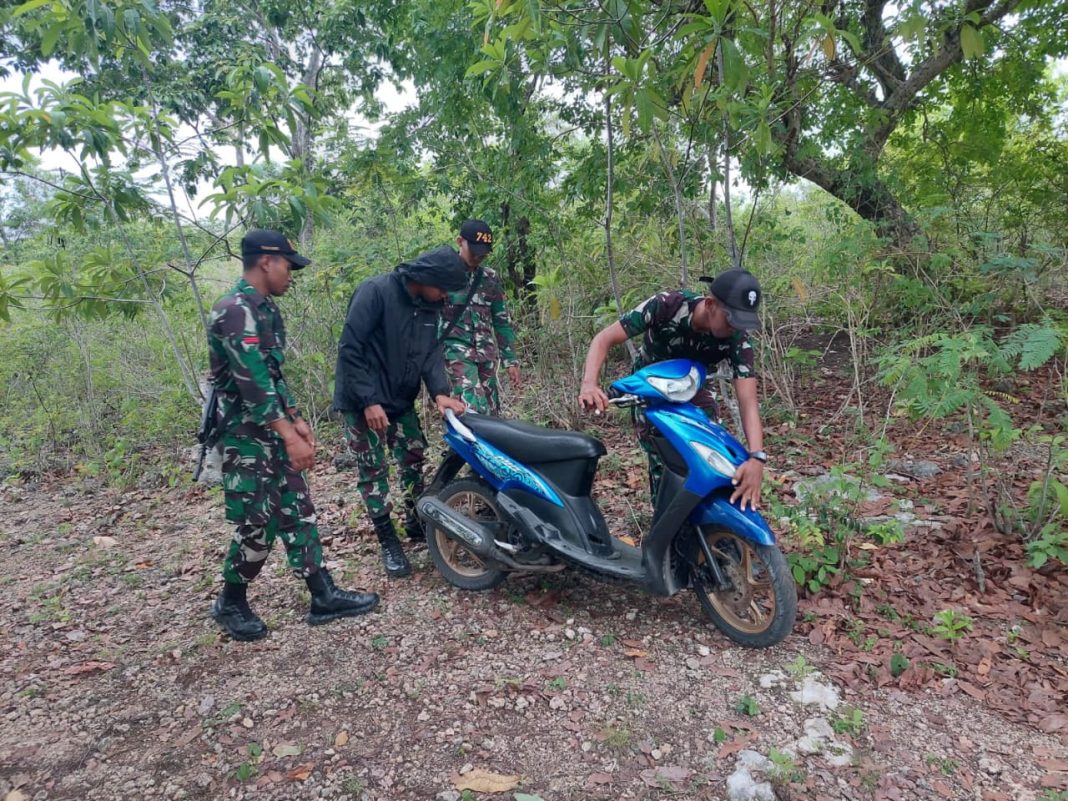 Satgas Yonif 742/SWY Gagalkan Penyelundupan Motor Matic di Kobalima Batas RI-RDTL