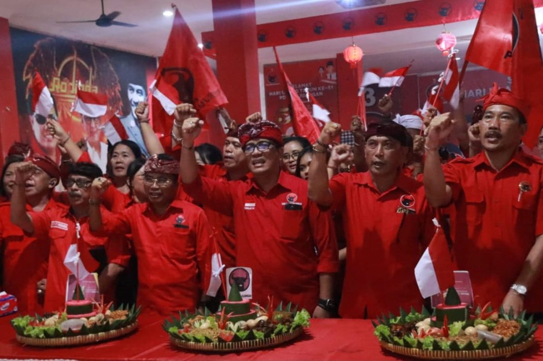 Peringati HUT ke-51, PDIP Tabanan Siap Menangkan Ganjar-Maffud Satu Putaran