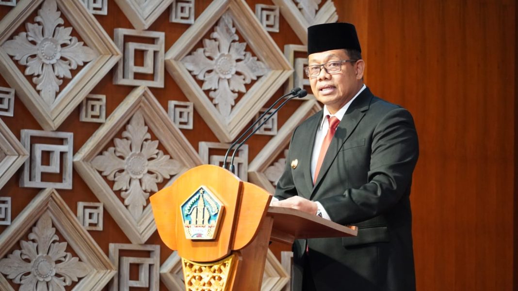 Pj. Gubernur S.M Mahendra Jaya Lantik 4 Pejabat Pimpinan Tinggi Pratama Lingkungan Pemerintah Provinsi Bali