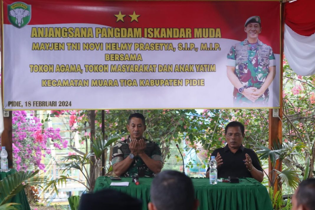 Gelar Anjangsana dengan Warga Simpang Beutong Pidie, Ini Pesan Pangdam IM