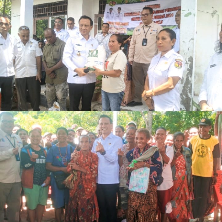 Bagi 1.500 Ton Beras, Bupati Agus Taolin : Mudah-mudahan Mengurangi Kebutuhan Masyarakat Belu