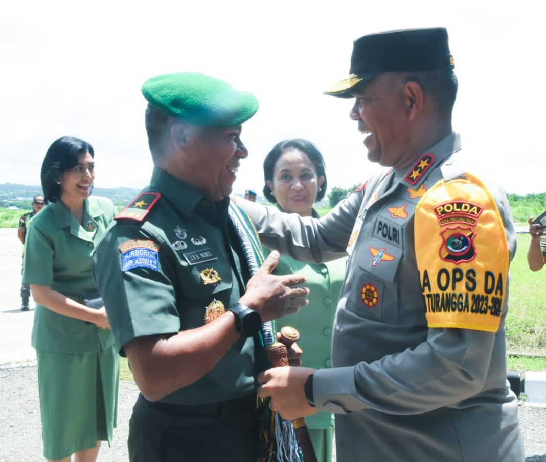 Danrem Wira Sakti Brigjen TNI Joao Xavier Barreto Nunes disambut Unsur Forkopimda NTT