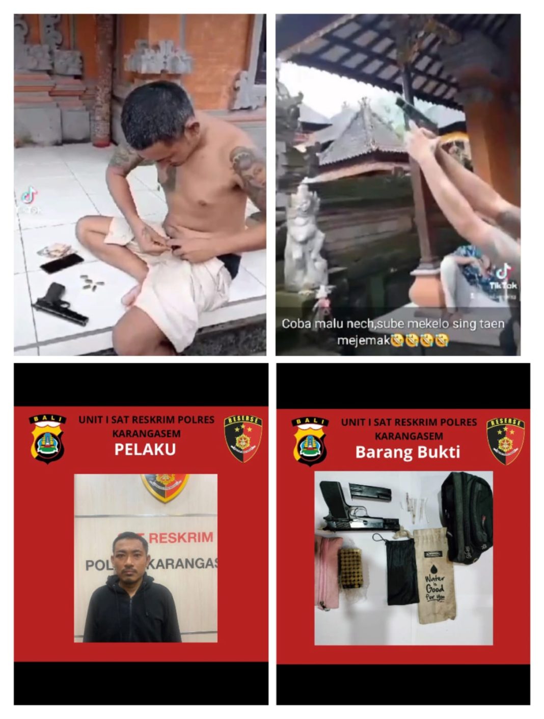 Pamer Senpi Melalui Medsos, Pemuda di Karangasem Ditangkap Polisi