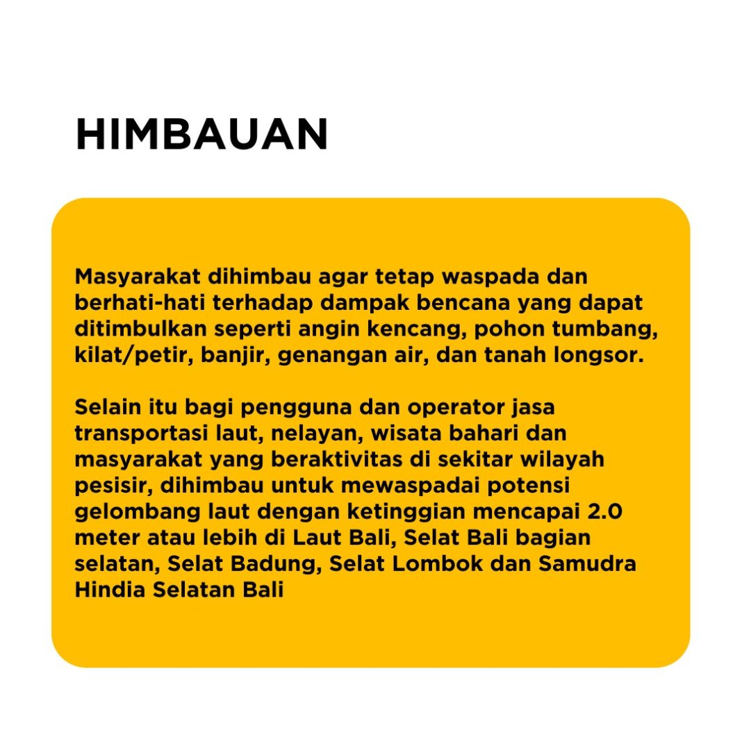 Dampak Cuaca Ekstrem, Pemprov Bali Minta Waspada dan Berhati-Hati