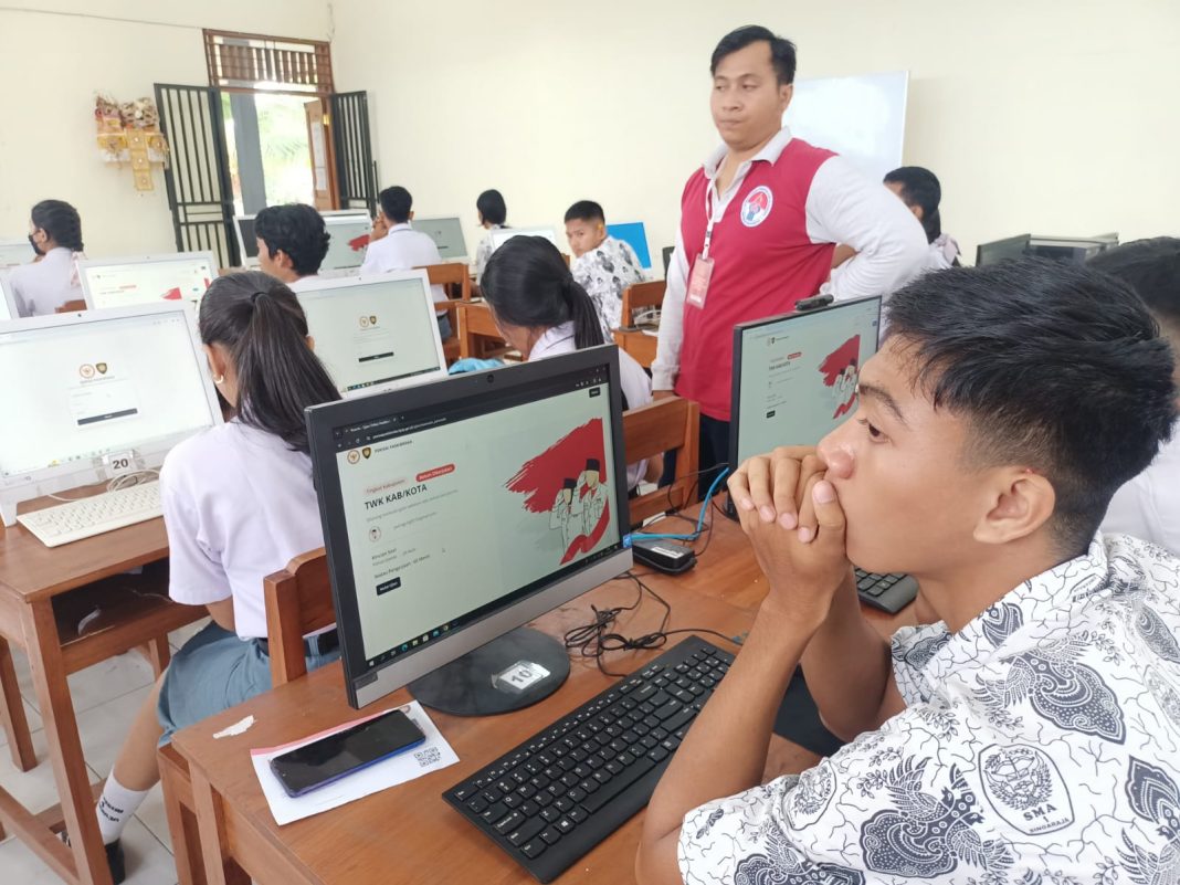 Ratusan Siswa SMA/SMK/Madrasah Calon Paskibraka di Buleleng Ikuti Test Wawasan Kebangsaan Pancasila