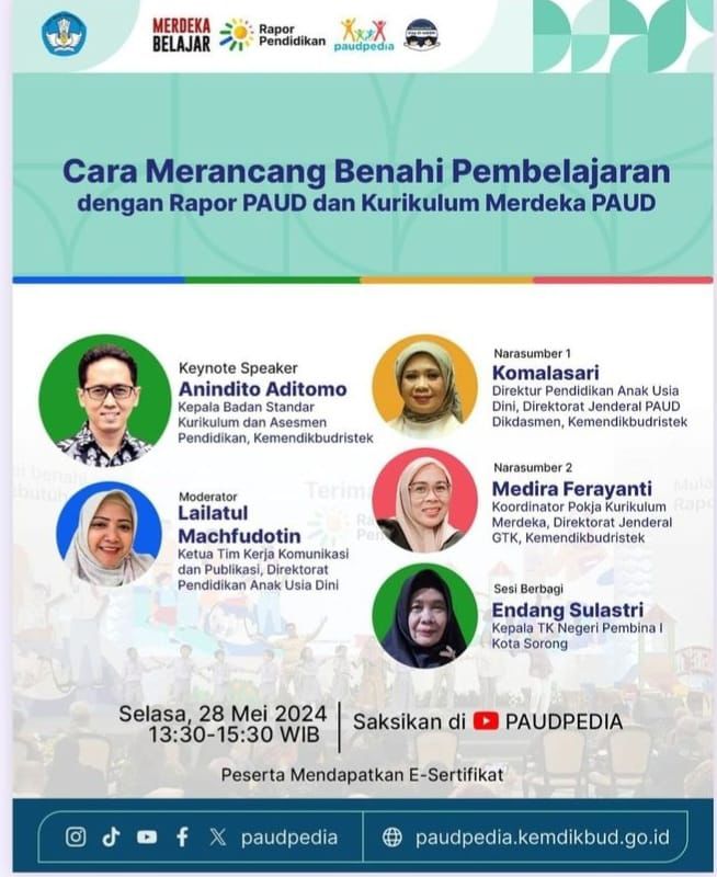 Wujudkan PAUD Berkualitas, Buklet Memahami Kurikulum Merdeka PAUD Diluncurkan