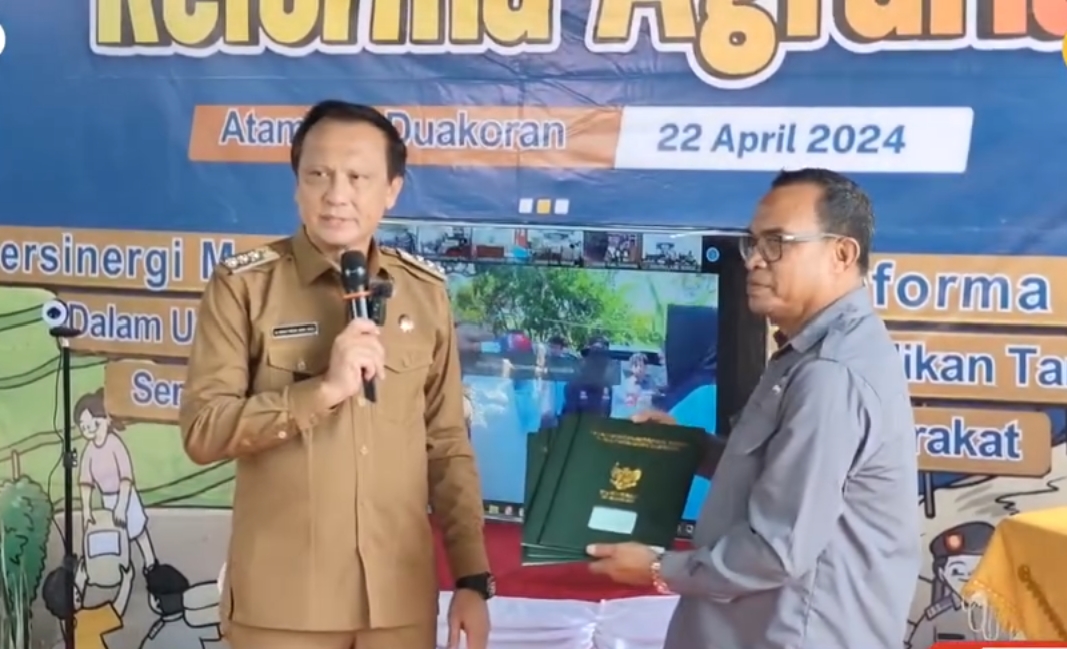 Bupati Belu Dukung Gerakan Sinergi Reforma Agraria Dari Kementerian ATR/BPN