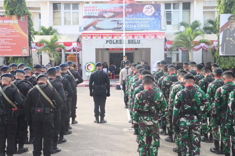 Polres Belu Gelar Upacara Peringati Hari Bhayangkara ke-78